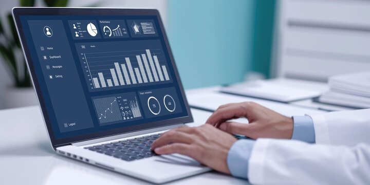 Business data dashboard provide brisk business intelligence analytic for marketing strategy planning