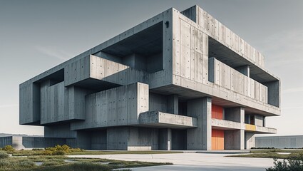 Neo-Brutalist Concrete Architecture