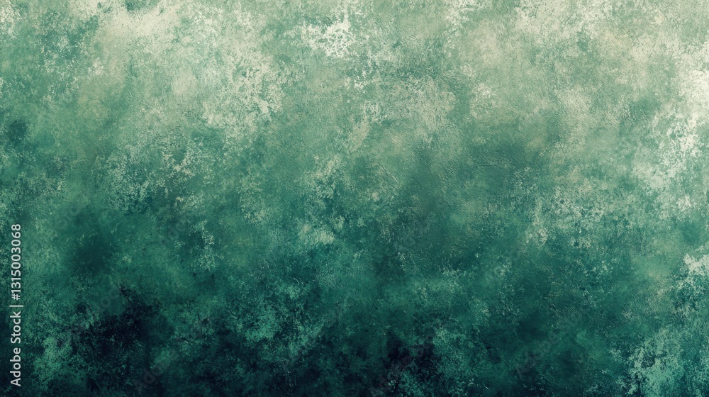 Poster abstract green textured background with mottled effect creating a vintage and artistic impression fo