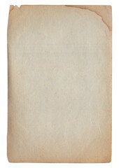 Vintage background of old ancient torn paper texture isolated