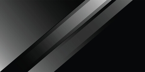 Black abstract background. Elegant dark diagonal shape elements. Modern luxury grey gradient graphic design art