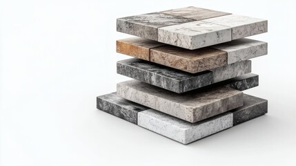 Stacked Paving Stones Sample Display
