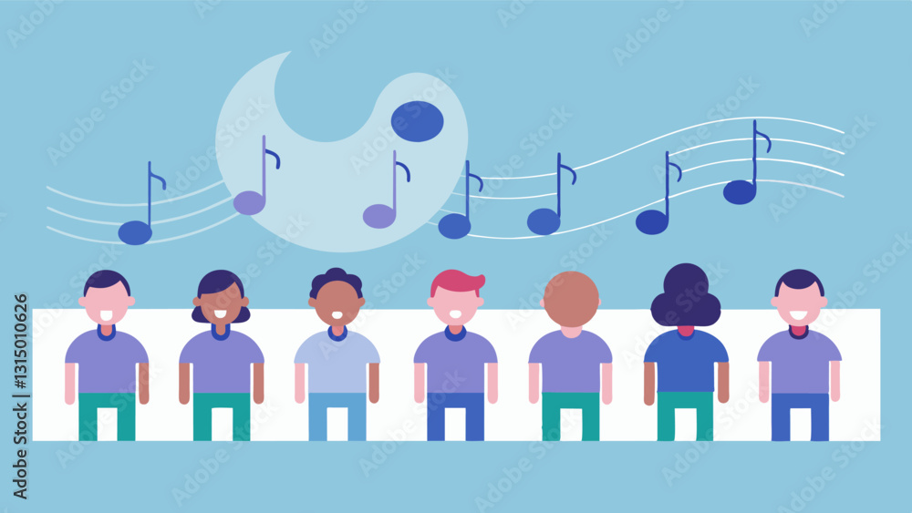 Poster the choirs dynamics change seamlessly as they transition from soft delicate tones to powerful and re