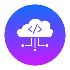 Cloud Coding Icon