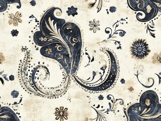 Seamless Pattern - Paisley Patterned Surface