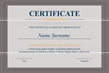 Printable Achievement Certificate Template