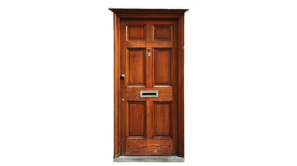 Door with Mail Slot on transparent background PNG.