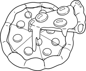 pizza outline