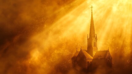 The Light, Shadow, and Tranquility Under the spire of the Old Church