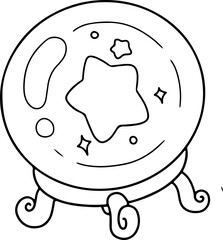 crystal orb magic doodle