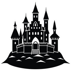Obraz premium castle vector illustration on white