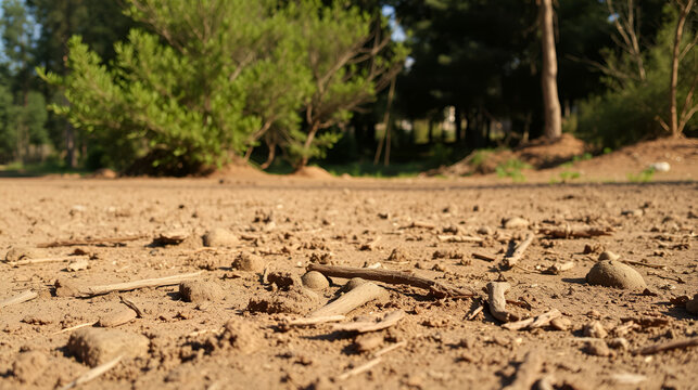 dry ground