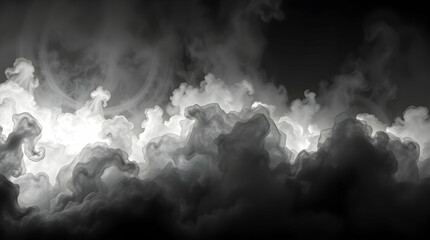 Obraz premium Abstract graphic smoky background with shapes and lines, use for graphic design or wallpaper