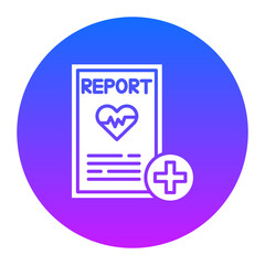 Fototapeta premium Medical Report Icon