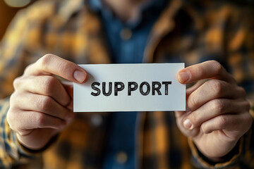 Generative AI portrait of supportive people in warm atmosphere, psychotherapy meeting club