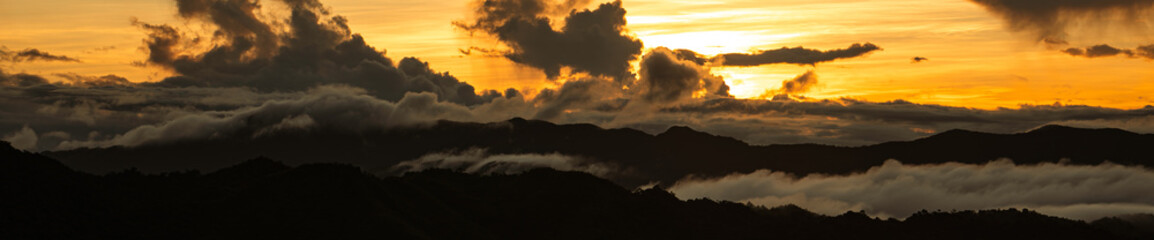 panoramic view of a mountain range in tanay, philippines