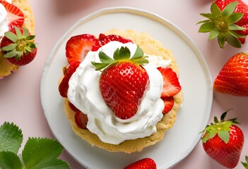 strawberries with cream