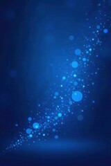 Obraz premium Abstract Blue Glowing Particle Stream Background Image for Design Projects and Presentations