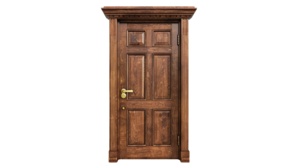 Brass Fittings Door on transparent background PNG.