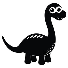 Dinosaurs Silhouette Vector Bundle, Prehistoric Dinosaur Silhouette Art Illustration on a White Background