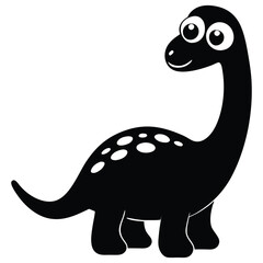 Dinosaurs Silhouette Vector Bundle, Prehistoric Dinosaur Silhouette Art Illustration on a White Background