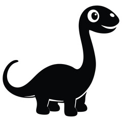 Dinosaurs Silhouette Vector Bundle, Prehistoric Dinosaur Silhouette Art Illustration on a White Background