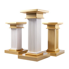 column isolated on white