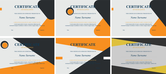 Six Modern Certificate Templates (1)