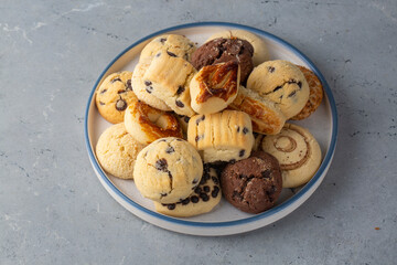 Turkish homemade sweet and savory cookies - tatli tuzlu kurabiye - kuru pasta