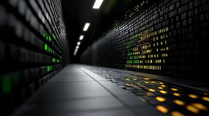 Server Room Corridor Night