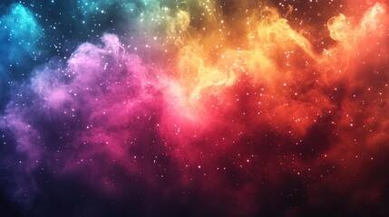 Naklejka premium Vibrant fireworks exploding in the sky night smoke black background -