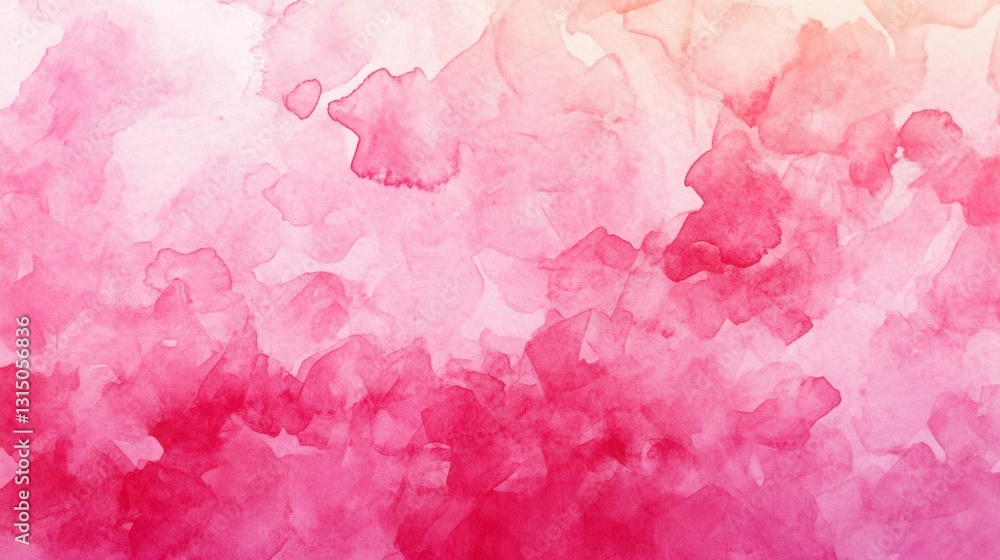 Poster abstract pink watercolor background with soft gradient wash effect creating a dreamy and artistic vi