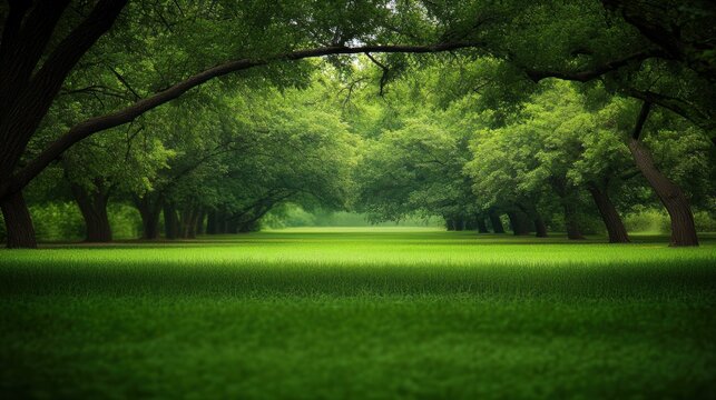 Fresh green theme featuring tree leaf Spring background.