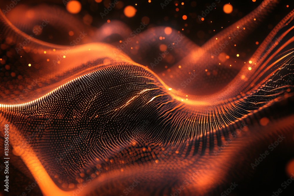 Poster vibrant abstract background featuring flowing textured patterns and glowing elements. ideal for mode