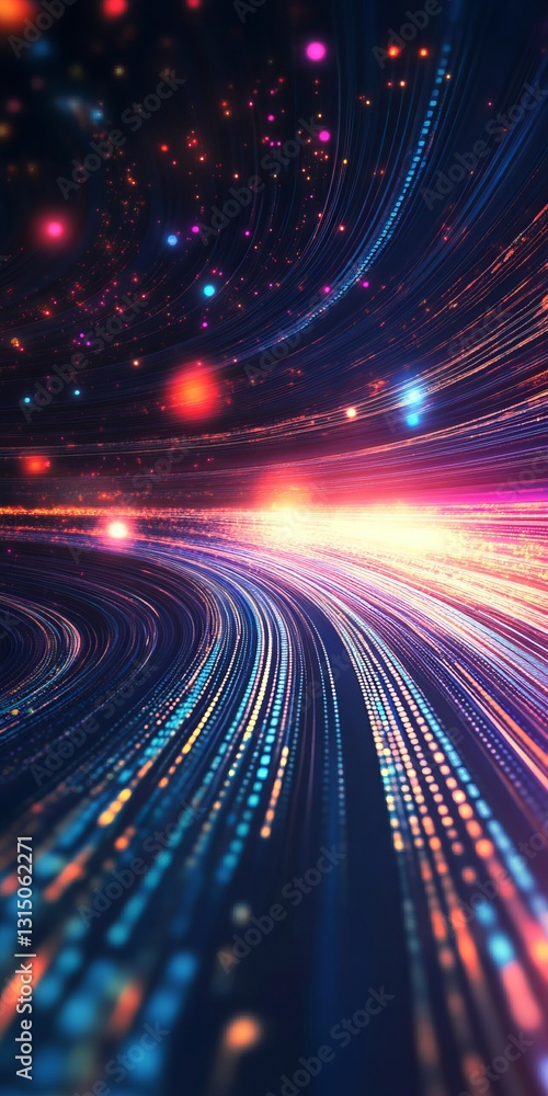 Poster explore a vibrant abstract background featuring dynamic colors and captivating light effects. this a