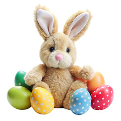 Obraz premium easter bunny with eggs