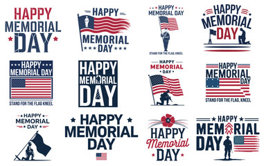 Patriotic Memorial Day Designs for Various Uses