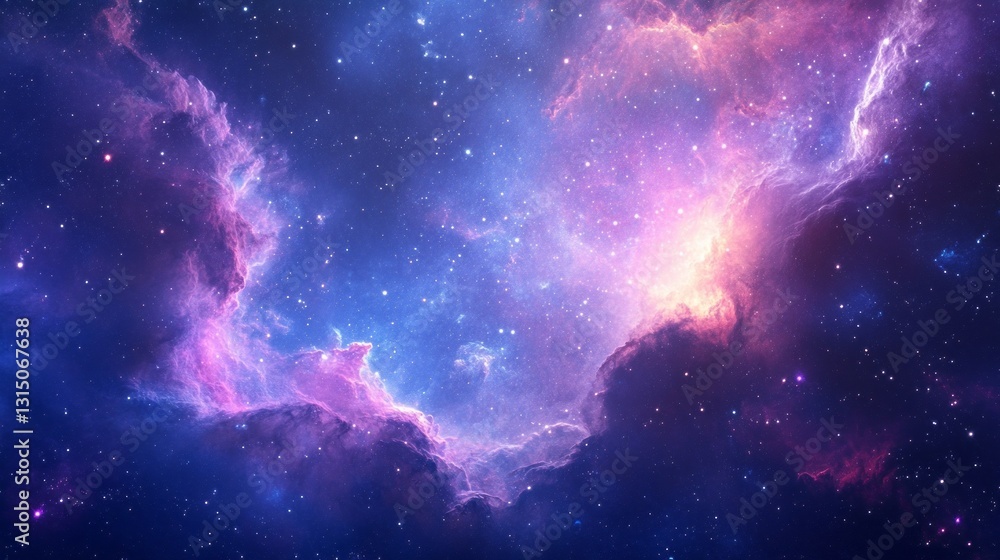 Aufkleber a breathtaking tapestry of vivid colors and swirling clouds captures the essence of the cosmos. twin