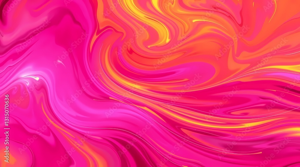 Aufkleber swirling colors: an abstract image of vibrant hues merging and flowing, creating a dynamic and visua