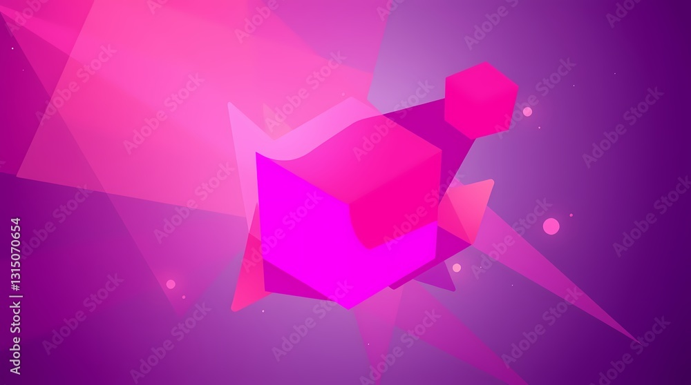 Poster abstract 3d geometric shapes: a captivating digital rendering featuring abstract 3d geometric shapes