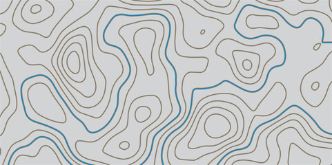 Fototapeta premium Intricate Topographic Map Design Featuring Fluid Abstract Contour Lines and Mountain Relief for Advanced Mapping Applications 