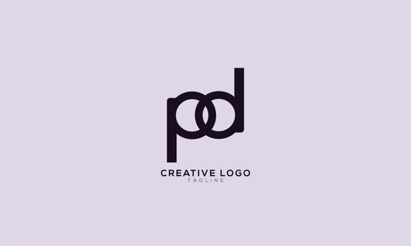 PD DP PXD Abstract initial monogram letter alphabet logo design