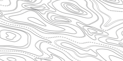 Fototapeta premium Seamless and High-Detail Topographic Map Design with Artistic Elevation Contours and Geographic Relief Representation