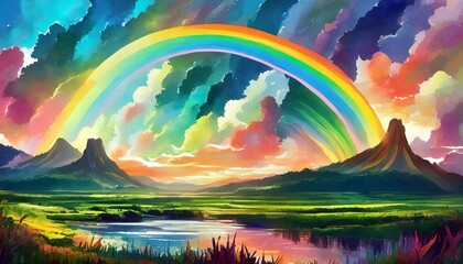 The most beautiful rainbow