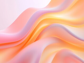 Obraz premium A visually stunning abstract representation of flowing fabric with a soft gradient of pastel colors. 