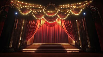 Captivating grand theater performances dramatic wide angle artistic photography