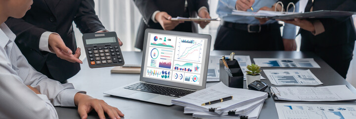 Business data dashboard provide brisk business intelligence analytic for marketing strategy planning
