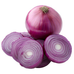 Red Onion Whole, Sliced, Vegetable, Cooking, Food, Purple, Rings, Layers, Fresh, Ingredient