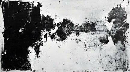 A heavily distressed grunge-style white screen overlay featuring deep scratches, smudges, and faded stains. The raw and chaotic texture is enhanced by subtle dust particles, ink splatters, and