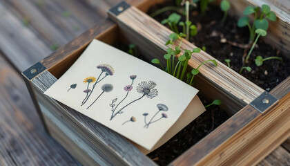 Plantable Seed Paper Mockup for Eco Brands